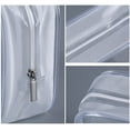 thumbnail image 3 of Clear Plastic Zippered Toiletry Carry Pouch TSA Approved Toiletry Bag Portable Cosmetic Makeup Bag for Vacation, Bathroom and Organizing (White 3Pcs, Small), 3 of 9
