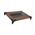 thumbnail image 4 of Cama elevada para perros con patas antideslizantes y transpirable para gatos y mascotas pequeñas y medianas. Marrón, 4 of 9