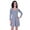 Light Blue, variant on Moomaya Womens Full Sleeve Shift Dress w/ V neck Cotton Casual Summer Dresses - HE