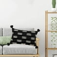 thumbnail image 2 of GUOOL Soft Pillow Tassels Living Room Farmhouse Black Rectangle, 2 of 9