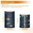 thumbnail image 6 of Yayeee Flameless Candles with Remote Flickering Battery Operated Multi Color Changing, Dark Star Map, 6 of 7