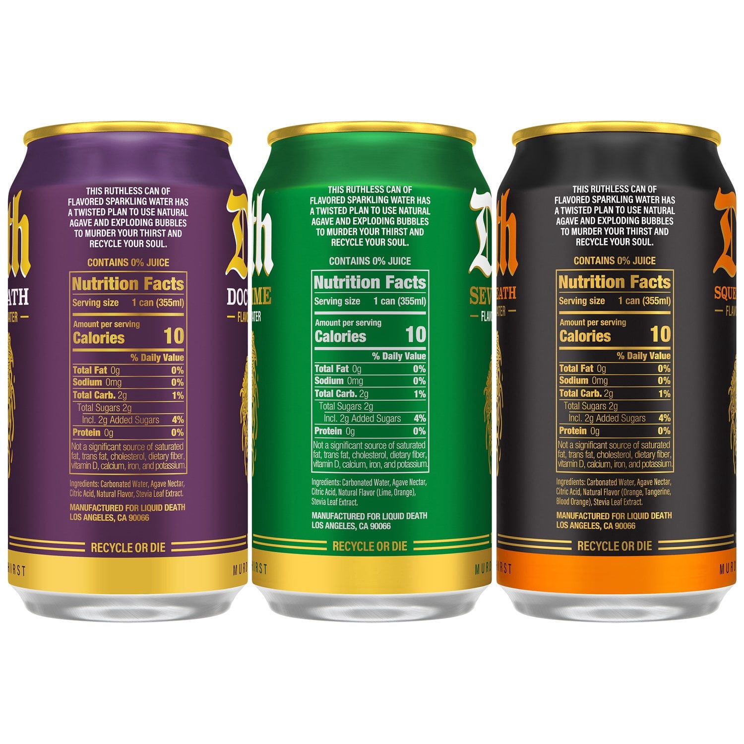 Liquid Death Soda Flavored Sparkling Water Variety Pack, 12 fl. oz., 18 pk.