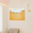 thumbnail image 3 of Kdxio White Ice Cream Wall Hanging Tapestries Banner For Bedroom College Dorm Home Living Room Party Decor 29X37 In, 3 of 8