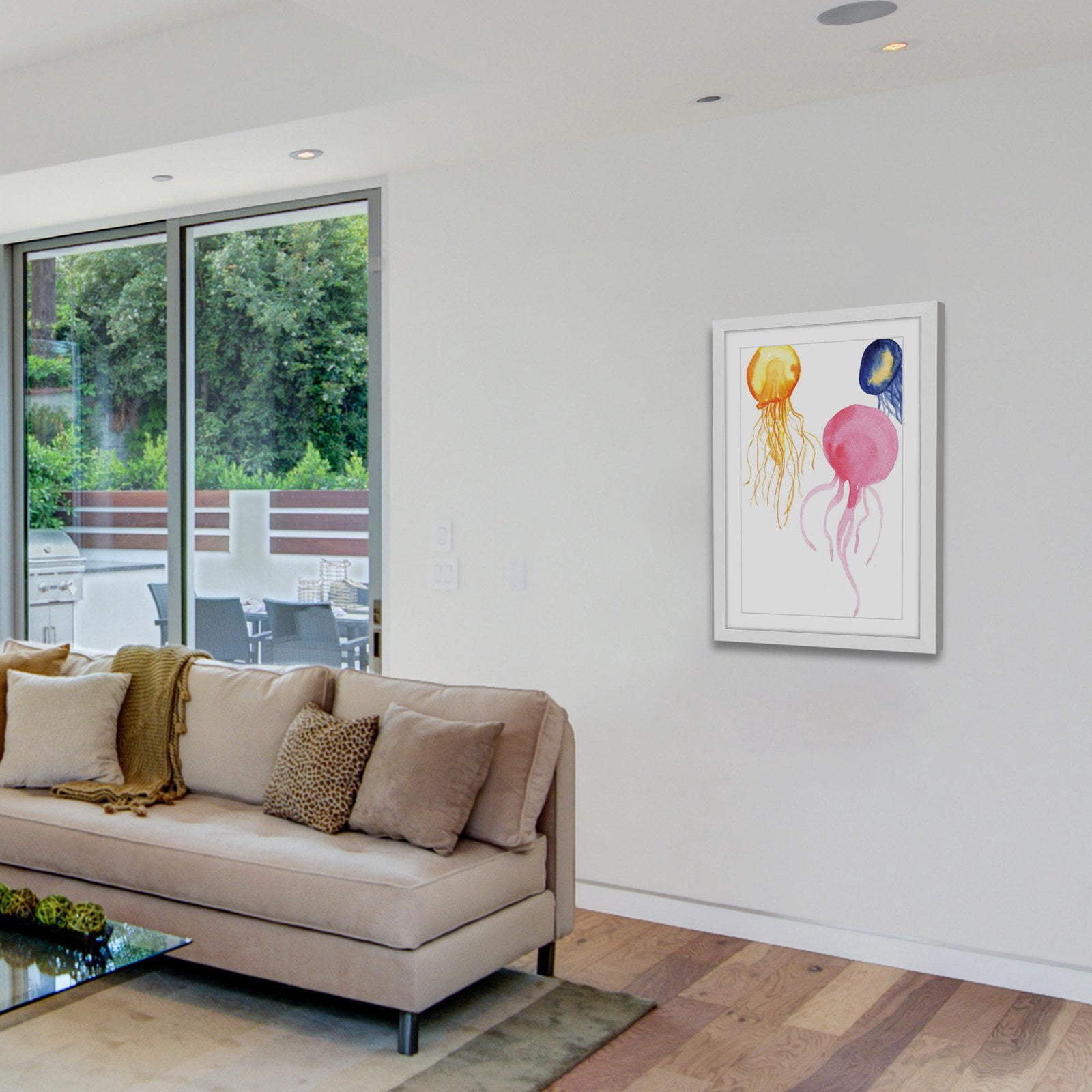 "Jellyfish" Framed Painting Print