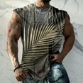 thumbnail image 2 of AIEOTT Mens Palm Tree Tank Tops Plus Size Cut Off Shirt Crewneck Sleeveless Tops Hawaii Beach Shirts Summer Casual Tank Tops, 2 of 7