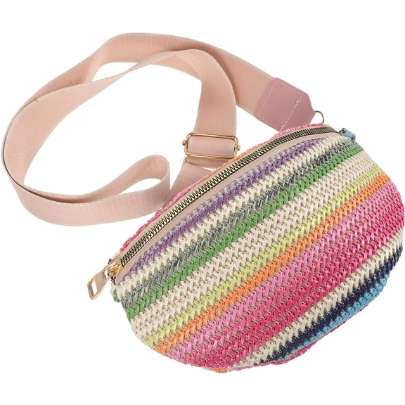 HEATSHAKING Vacation Waist Bag Fanny Pack Belt Bag PP 1 Pcs Ethnic Wind Traveling Outdoor Activities