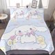 thumbnail image 1 of Juego de ropa de cama de dibujos animados para niños, edredón, funda de almohada, edredón de Anime, Kawaii, Cinnamoroll, Sanrio, 1 of 4