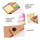 thumbnail image 3 of Libreta Ecológica Con Notas Adhesivas Post It Y Pluma, 10 Pz Color Caqui, 3 of 4