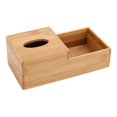thumbnail image 2 of Caja de pañuelos de bambú, servilletero creativo para decoración del hogar, soporte de papel para mesa de baño, cocina, oficina, tocador de baño, 2 of 9