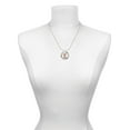 thumbnail image 3 of Delight Jewelry Rose Goldtone Crystal Initial - X - Silvertone Grandmother Ring Charm Necklace, 18", 3 of 4