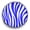 Blue, variant on Snap Jewelry 18MM Yellow Zebra Pattern Ginger Charm Button