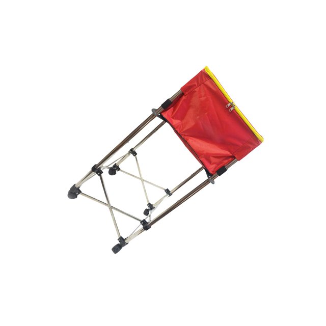 tamizeot Chariot pour Balles de Tennis Contient 150 Balles de Tennis Amovibles Balles Rouges avec Roues Chariot Rouge 76-96 cm