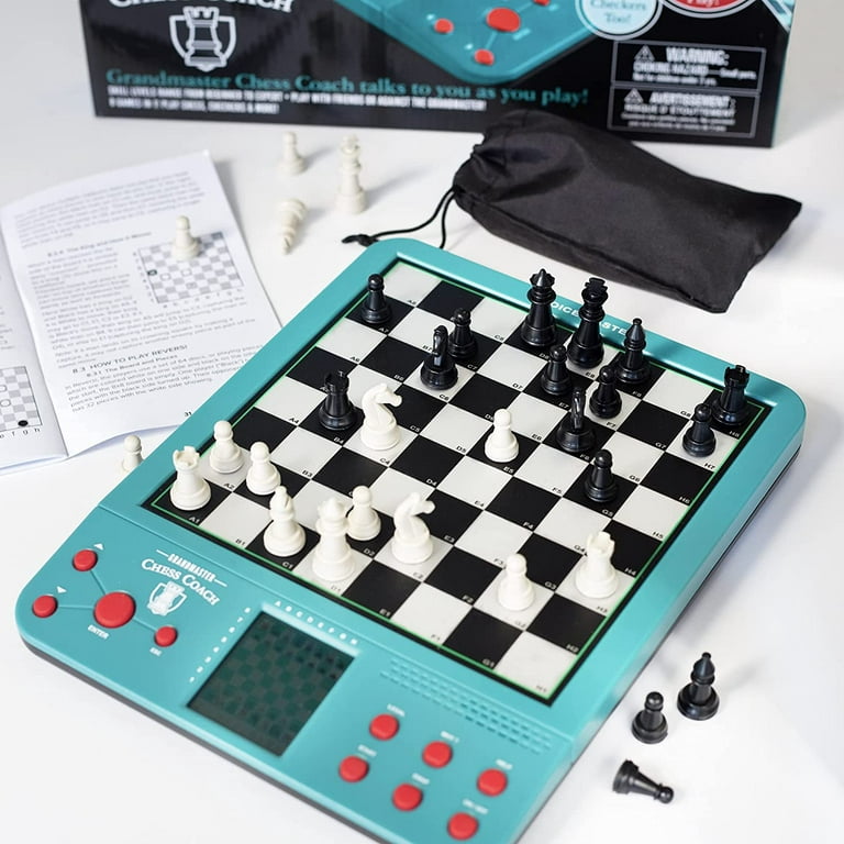 Grandmaster Electronic Magnetic Talking Chess Set Game - Play 2
