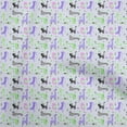 thumbnail image 1 of oneOone Cotton Cambric Purple Fabric Kids Animals Fabric For Sewing Printed Craft Fabric By The Yard 56 Inch Wide, 1 of 4