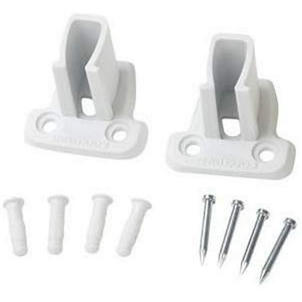 ClosetMaid 1741 SuperSLide Wire Shelf End Bracket, White