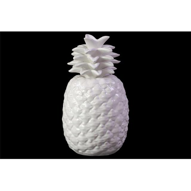 Urban Trends Collection 50505 Ceramic Pineapple Sculpture- White