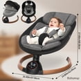 thumbnail image 2 of MoveEase Electric Baby Swing for Infants, 5 Motion Speeds, Remote Control, Compact Foldable Design, Black, 2 of 5