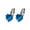 G G, variant on Women's Heart-Shaped Zircon Multi-Color Fashion Earrings Studs - Pair 1