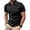 Black, variant on Men's Golf Shirts Classic Quarter Zipper Shirts Lapel Collar Pullover Tops Fashion Muscle Fit Athletic Tops Dark Blue XXL