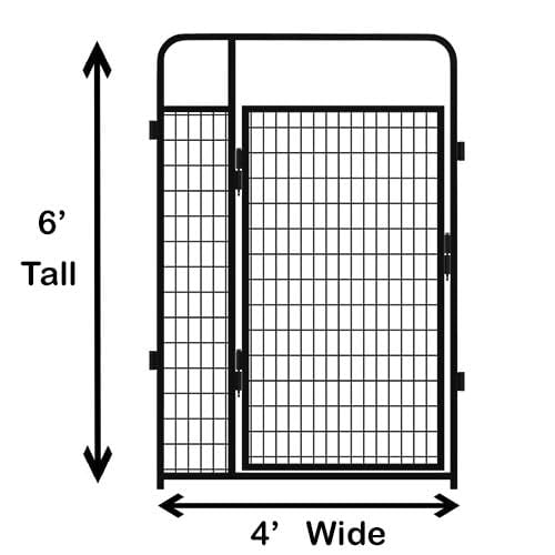 X2 K9 Kennel Store Multiple 4' X 6' Dog Kennel-Run Full Stalls