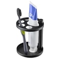 thumbnail image 1 of Soporte para cepillos de dientes Songsoso, metal y acero inoxidable, negro, 1 of 8