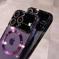 thumbnail image 2 of for iPhone Case,[Compatible with MagSafe] Luxury ElectroPlated Large Window Camera Lens Protection Clear Soft Shockproof Phone Case (Silver,iPhone 15 Pro Max), 2 of 6