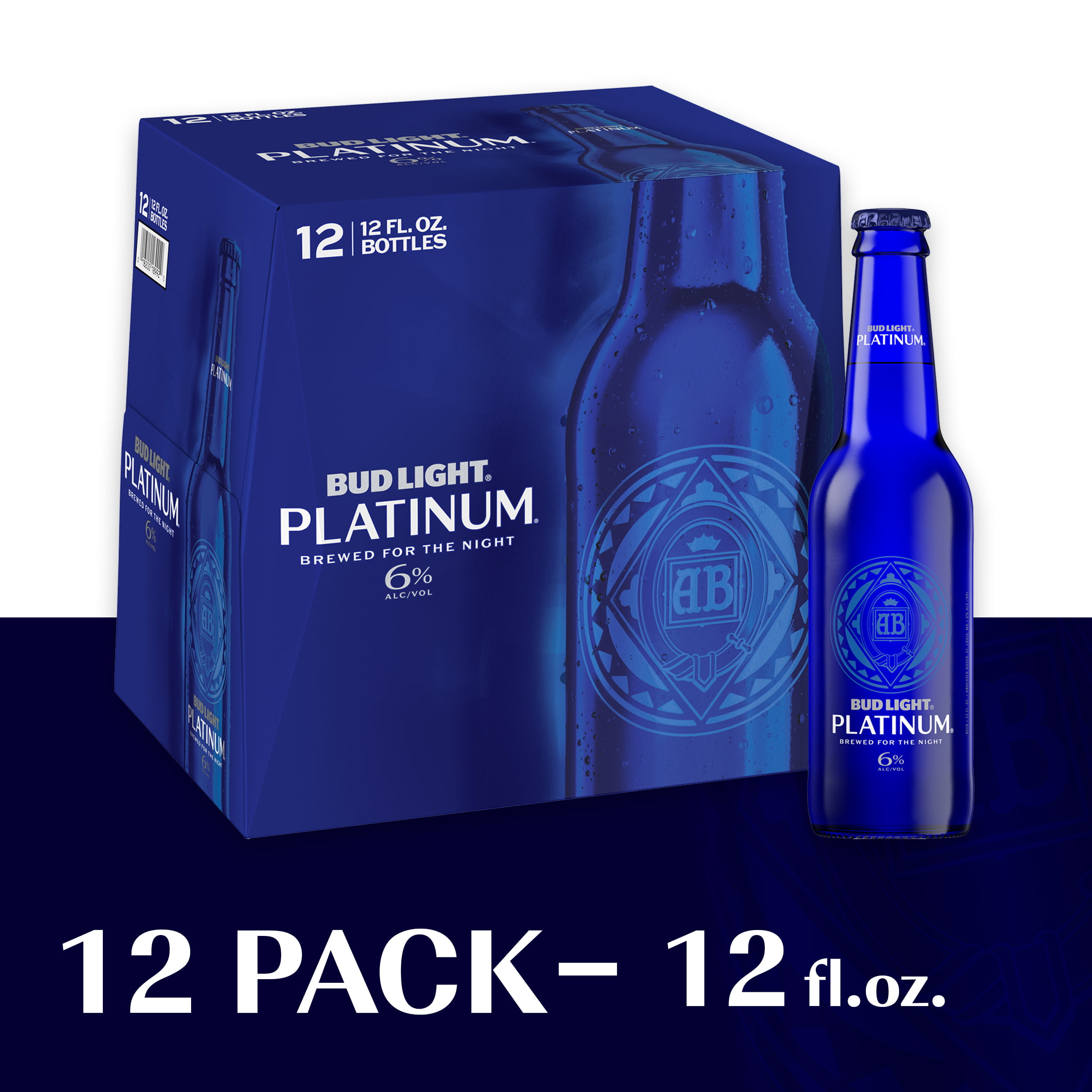 Bud Light Platinum Beer 12 Pack Beer 12 Fl Oz Bottles 6 Abv Walmart Com Walmart Com