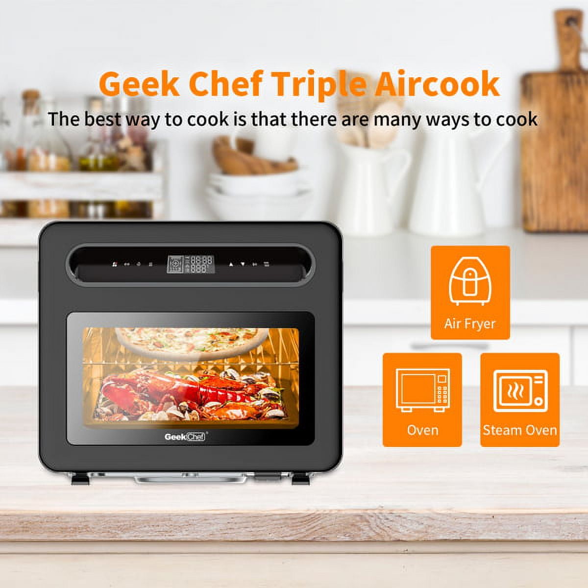 1pc Air Fryer, 6L Air Fryer Oven With Smart Cooking Programs