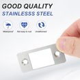 thumbnail image 4 of Uxcell Deadbolt Strike Plate, Adjustable Door Strike Plate with Screws Silver, 4 of 6