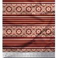 thumbnail image 1 of Soimoi Poly Georgette Fabric Stripe & Mandala Kaleidoscope Decor Fabric Printed Yard 52 Inch Wide, 1 of 1