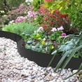 thumbnail image 4 of 10 Inch Steel Garden Edging Borders, 40" L x 10" H Strips Metal Landscape Edging - Bendable Metal Edging with 6 Clips Edge for Landacaping Lawn Yard (20Ft Total, Black), 4 of 7