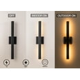 thumbnail image 3 of 22 inch Outdoor Modern Up and Down Led Wall Sconce Set of 2, 3 of 9