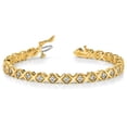 thumbnail image 3 of Real 14kt Yellow Gold 2.6mm Diamond Tennis Bracelet Mounting; 7 inch; for Adults and Teens; for Women and Men, 3 of 3