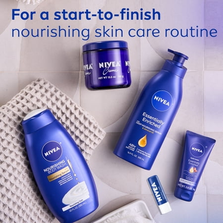 NIVEA Essentially Enriched Body Lotion for Dry Skin, Almond Oil, 48Hr Moisturizer, 33.8 fl oz - Image 8