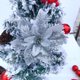 thumbnail image 3 of Flores de oro navideñas suministros de fiestas navideñas árboles de Navidad decoran coronas de cumpleaños de bodas, 3 of 3