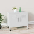 thumbnail image 1 of vidaXL Storage Cabinet White 60x35x56 cm Steel, 1 of 5