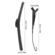 thumbnail image 2 of Manual Hand Operated Windshield Wiper Kit for Utvs and Motorcycle Use, 2 of 5