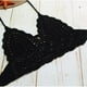 thumbnail image 3 of Las mujeres crochet ahuecan hacia fuera el traje de baño sin mangas de las Negro Hugo bikinis para mujer, 3 of 9