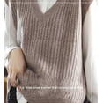 thumbnail image 3 of Jumpingount Suéter de primavera y otoño para mujer y niña, chaleco de moda portátil, Tops de punto sin mangas, chalecos informales, accesorio Prendas para la parte del cuerpo, 3 of 6
