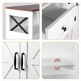 thumbnail image 4 of ZENY 42.5" Storage Cabinet with Drawers and Shelves, Kitchen Pantry Storage Cabinet for Dining Living Room Home Office White, 4 of 5