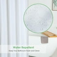 thumbnail image 4 of Fusion Short Shower Curtain Liner 72 x 66 Inch, White Water Repellent Weighted Fabric Shower Liner for Bathroom Hotel Spa, Odorless, Washable, 66 inch, 4 of 6