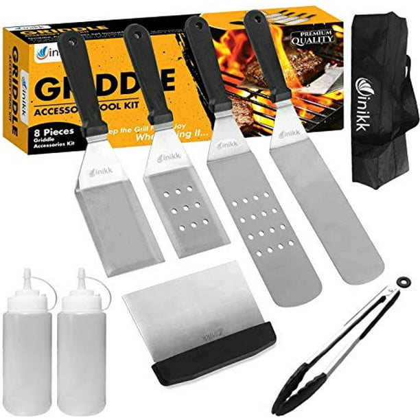 Griddle Accessories Kit , 8Piece Flat Top Grill AccessoriesLong/Short