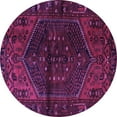 thumbnail image 1 of Ahgly Company Indoor Round Persian Purple Traditional Area Rugs, 8' Round, 1 of 4