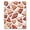 Orange, Pattern 2, variant on ODIKA 4' x 6' Machine Washable Non-Slip Area Rug, abstract geometric High Traffic Rug, Orange, 934357