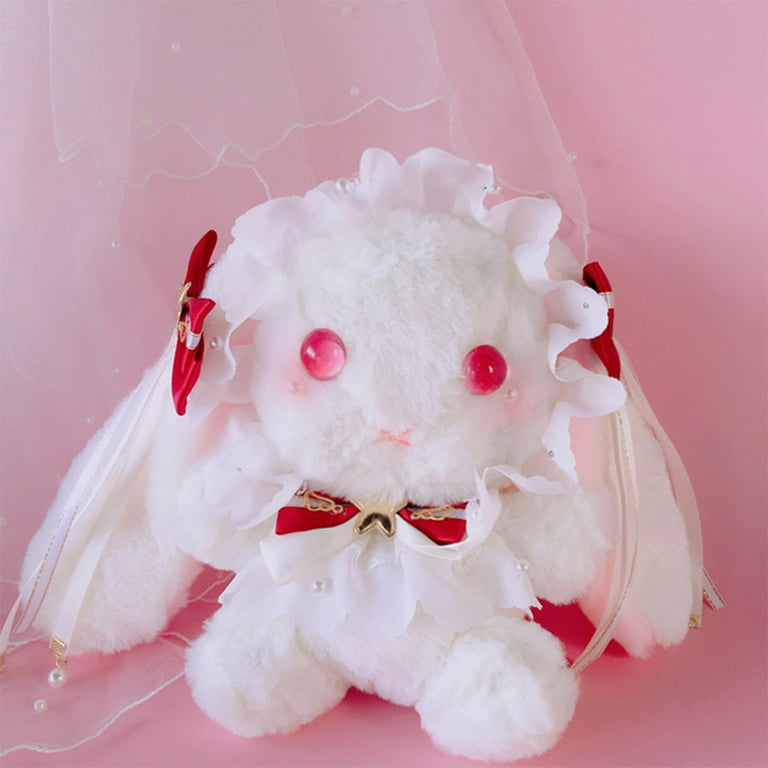 Gothic Bunny Plush Cute Lolita Bunny Plush in 2 Colors