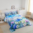 thumbnail image 3 of Erosebridal Princess Castle Bedding Sets Full with Comforter,Dreamy Flower Duvet Insert,Spring Garden Comforter Sets Full Size,Microfiber Female Bedroom Decor,Reversible,3pcs, 3 of 8