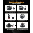 thumbnail image 3 of XWQHJW® 2× H4 7" Round Glass Headlight Housing w/ Bulbs Included, 3 of 16
