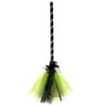 thumbnail image 2 of AuroraX Plastic Decorations Halloween Brooms Flying Green Witches Broomstick Home Halloween Room, 2 of 3