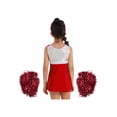 thumbnail image 2 of YIZYIF Girls Cheerleading Outfit Dance Suit Sleeveless Shiny Sequins Dress with Shorts Pompoms Set, 2 of 7