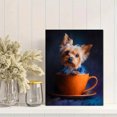 thumbnail image 2 of Qisvanset 12x16 Inch Abstract Orange Pink Bubbles Canvas Print Wall Art, 2 of 5